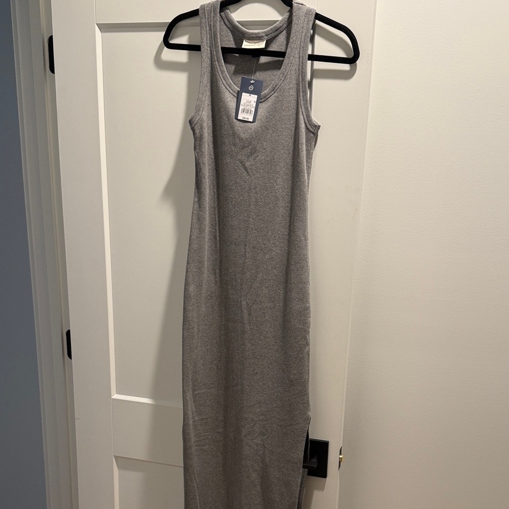 Target universal thread Gray ribbed Maxi Dress M